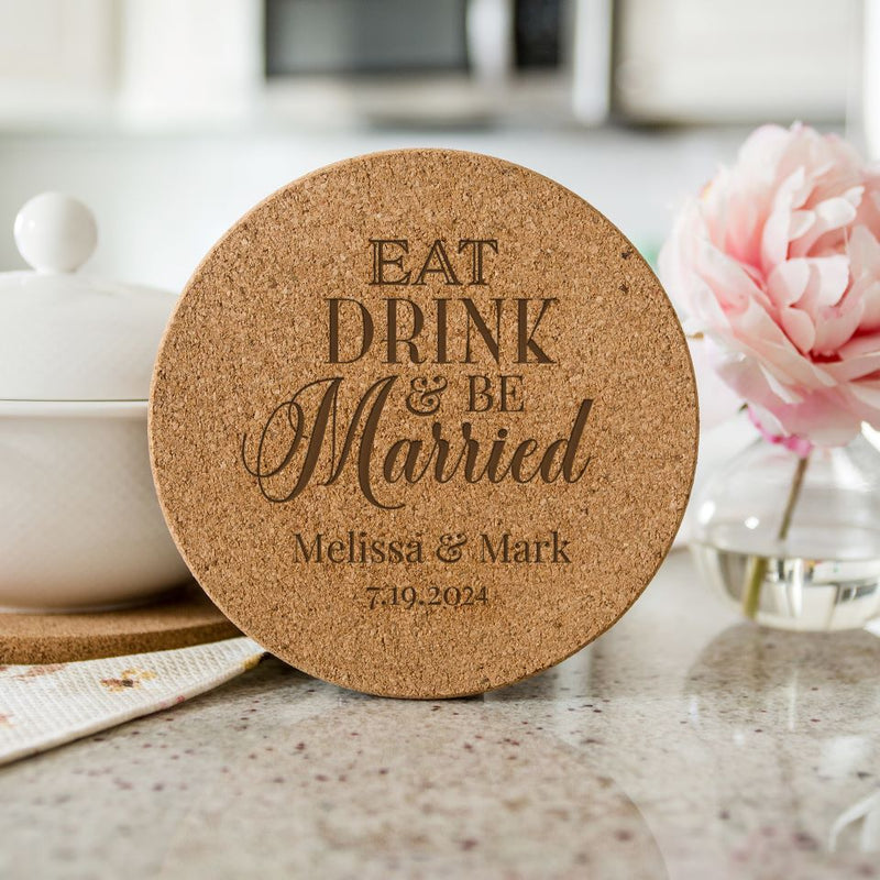 Personalized Large Kitchen Hot Pad - Couples Collection
