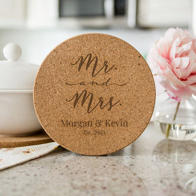 Personalized Large Kitchen Hot Pad - Couples Collection