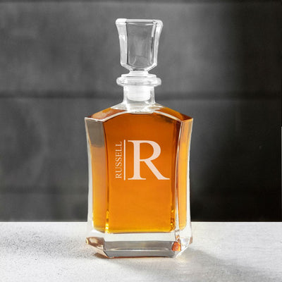 Personalized Decanter - Glass Whiskey Decanter