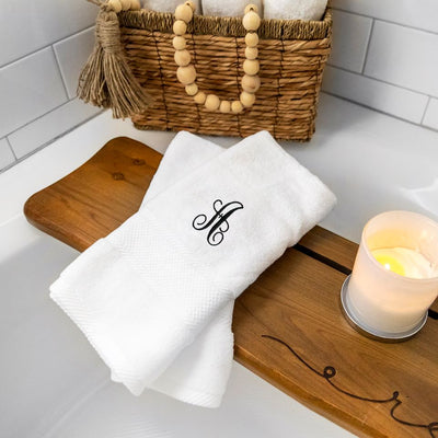 Personalized Luxurious Monogrammed Hand Towels