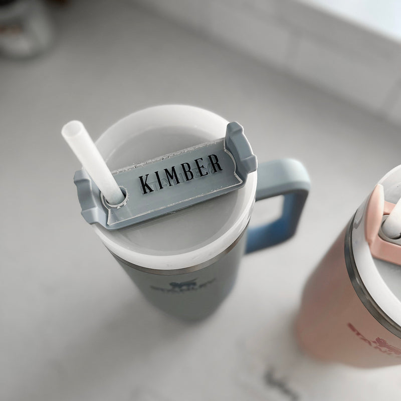 Personalized Acrylic Top Piece for Stanley Tumbler