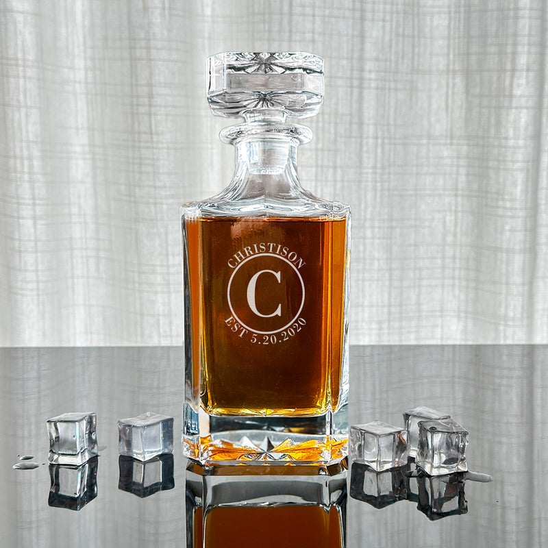 Personalized Square Decanter