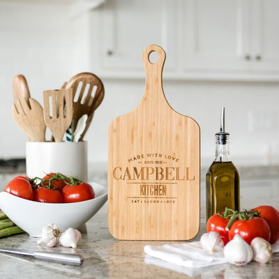 Personalized Medium Handled Serving Board - Modern Collection
