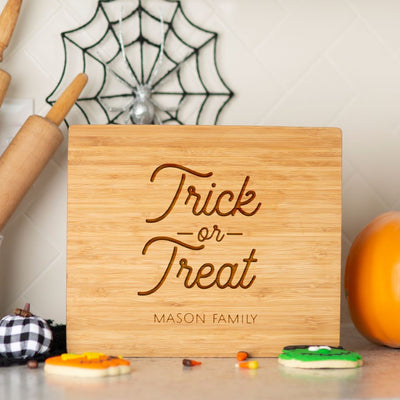 Personalized Halloween Bamboo Cutting Boards 11 x 13