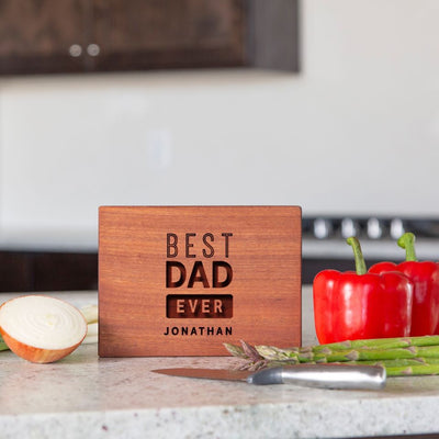 Personalized Mahogany Cutting Boards for Dad