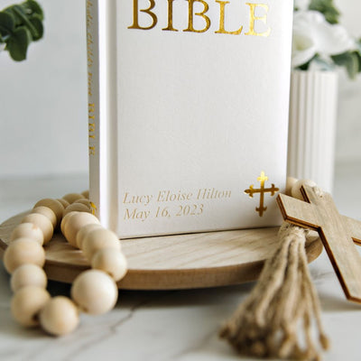 Personalized Small Illustrated Children's First Bible - Catholic