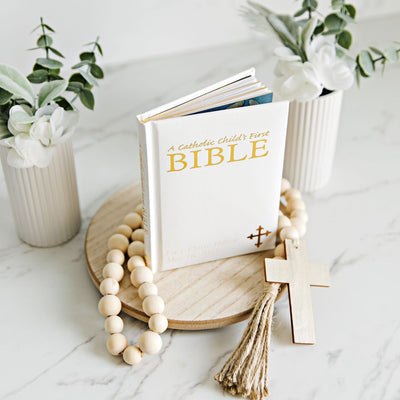 Personalized Small Illustrated Children's First Bible - Catholic