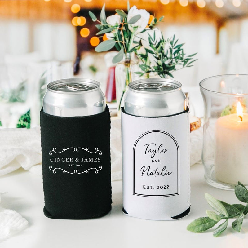Wedding can koozies online