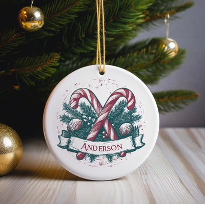 Personalized Vintage Christmas Ornament