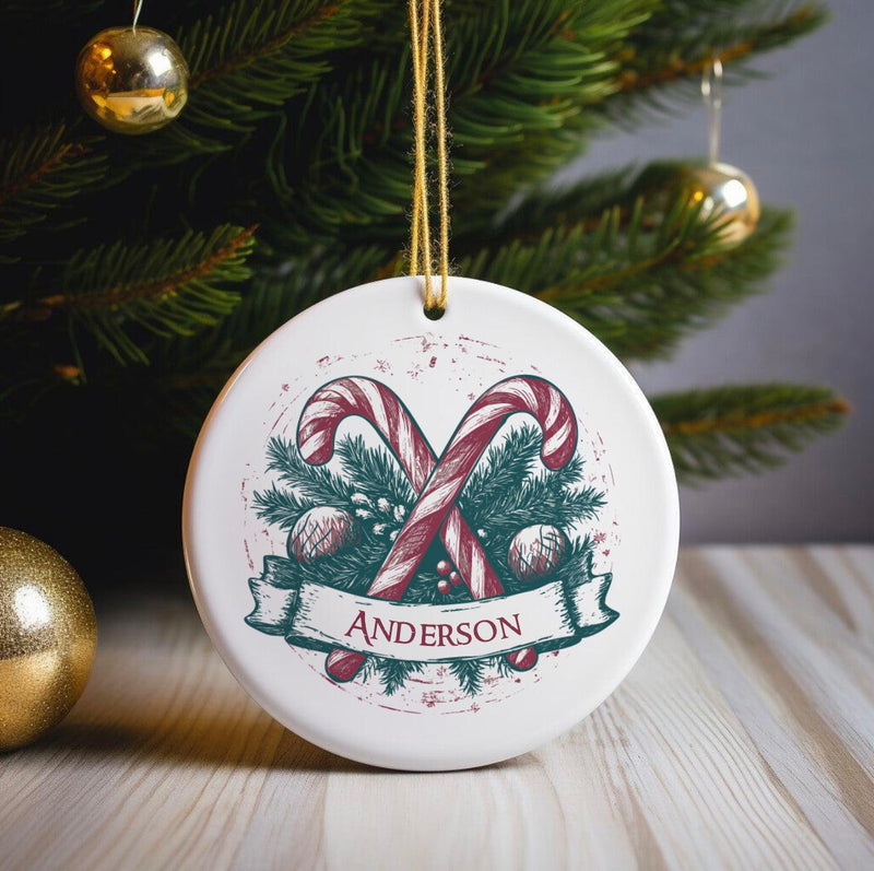 Personalized Vintage Christmas Ornament