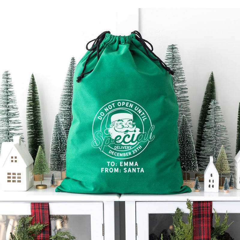 Personalized Christmas Santa Bags (Cotton)