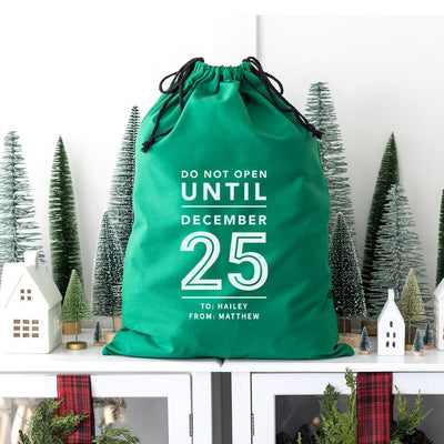 Personalized Christmas Santa Bags (Cotton)