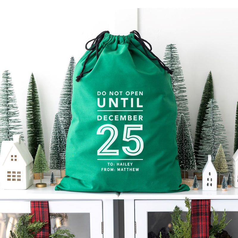 Personalized Christmas Santa Bags (Cotton)