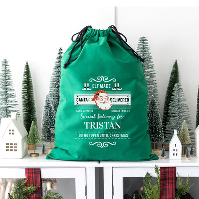 Personalized Christmas Santa Bags (Cotton)