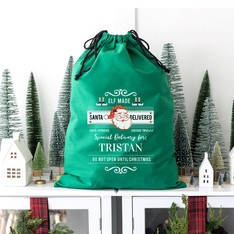 Personalized Christmas Santa Bags (Cotton)