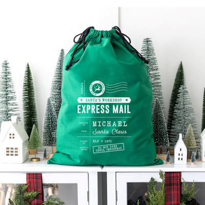 Personalized Christmas Santa Bags (Cotton)