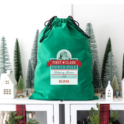 Personalized Christmas Santa Bags (Cotton)