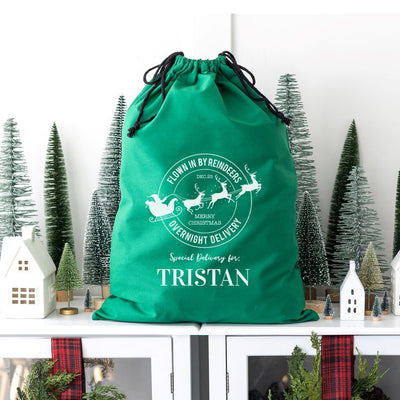 Personalized Christmas Santa Bags (Cotton)