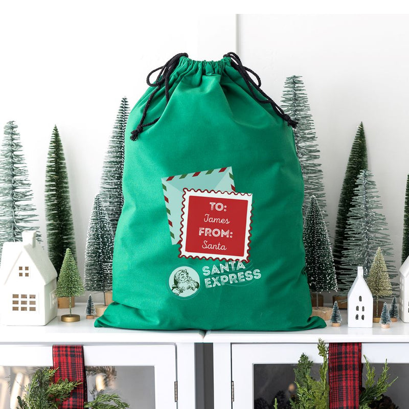 Personalized Christmas Santa Bags (Cotton)