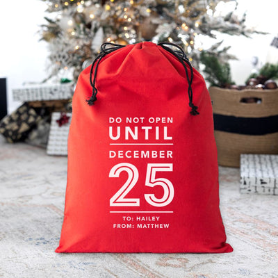 Personalized Christmas Santa Bags (Cotton)