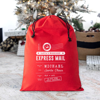 Personalized Christmas Santa Bags (Cotton)