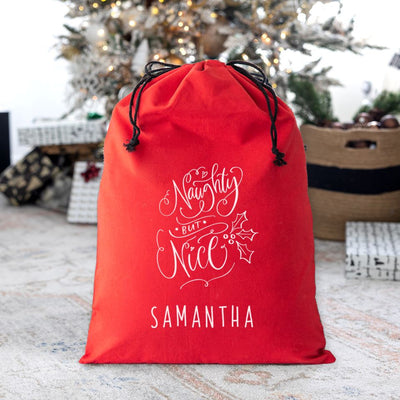Personalized Christmas Santa Bags (Cotton)