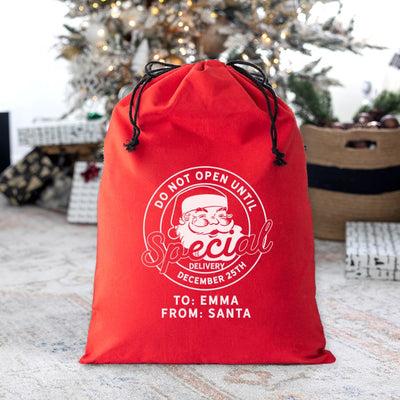 Personalized Christmas Santa Bags (Cotton)