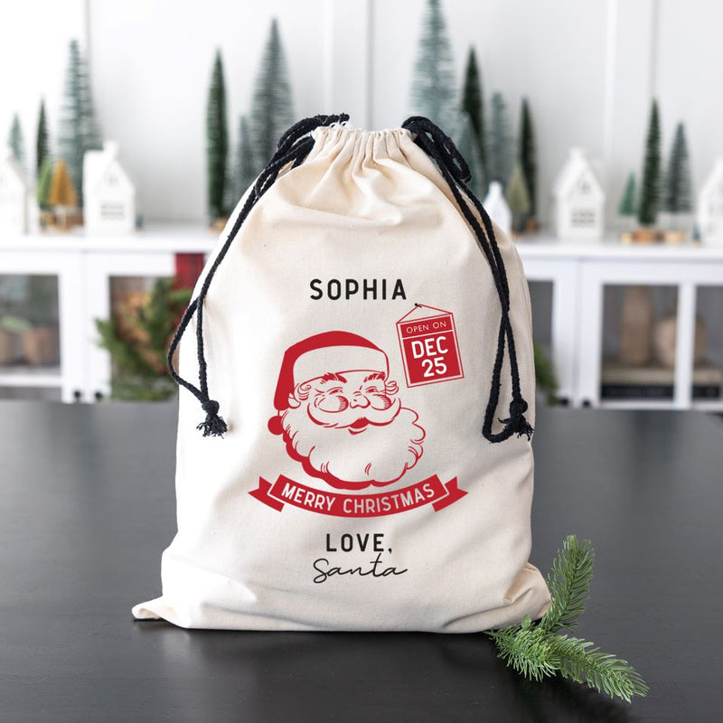 Personalized Christmas Santa Bags (Cotton)
