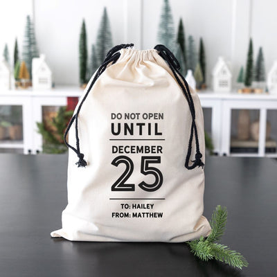 Personalized Christmas Santa Bags (Cotton)
