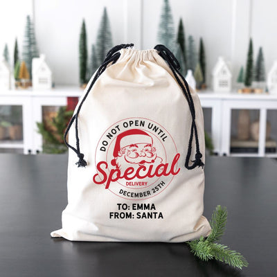Personalized Christmas Santa Bags (Cotton)