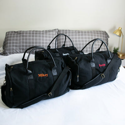 Personalized Heavy Canvas Weekender Duffle Bags