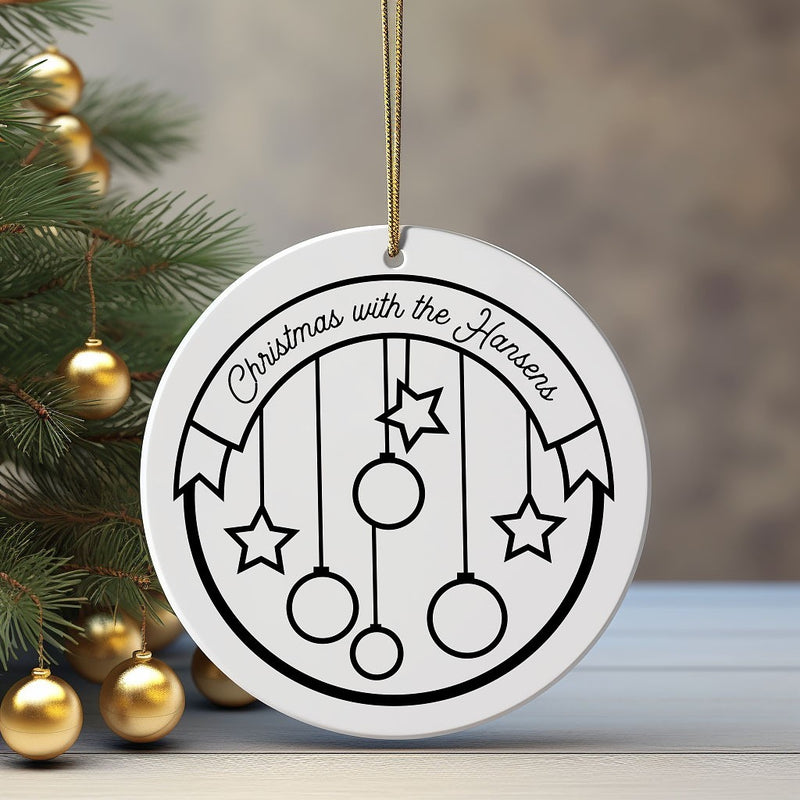 Personalized Christmas Ornaments - Modern Designs