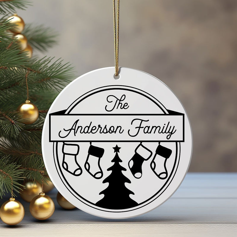 Personalized Christmas Ornaments - Modern Designs