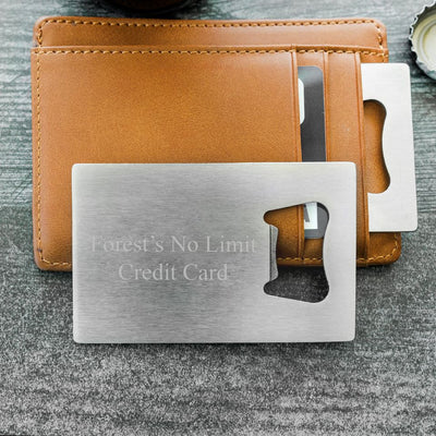 Personalized Credit Card Bottle Opener