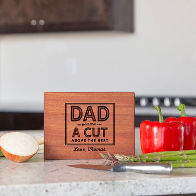 Personalized Mahogany Cutting Boards for Dad