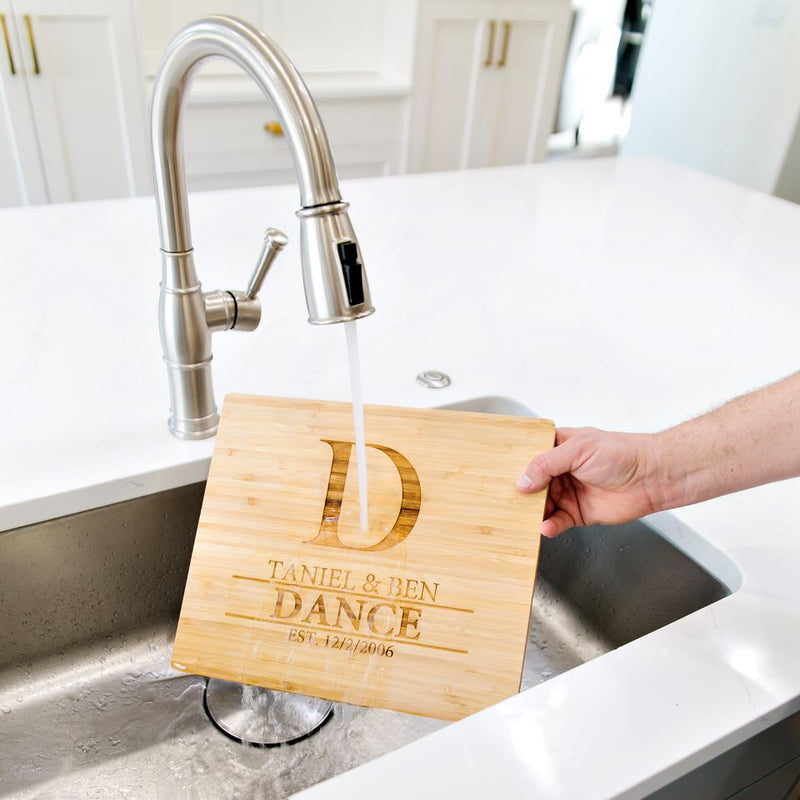 Personalized Bamboo Cutting Board 11x13