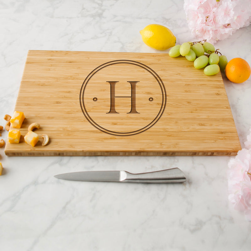 Personalized Bamboo Cutting Board 11x17 - Modern Collection