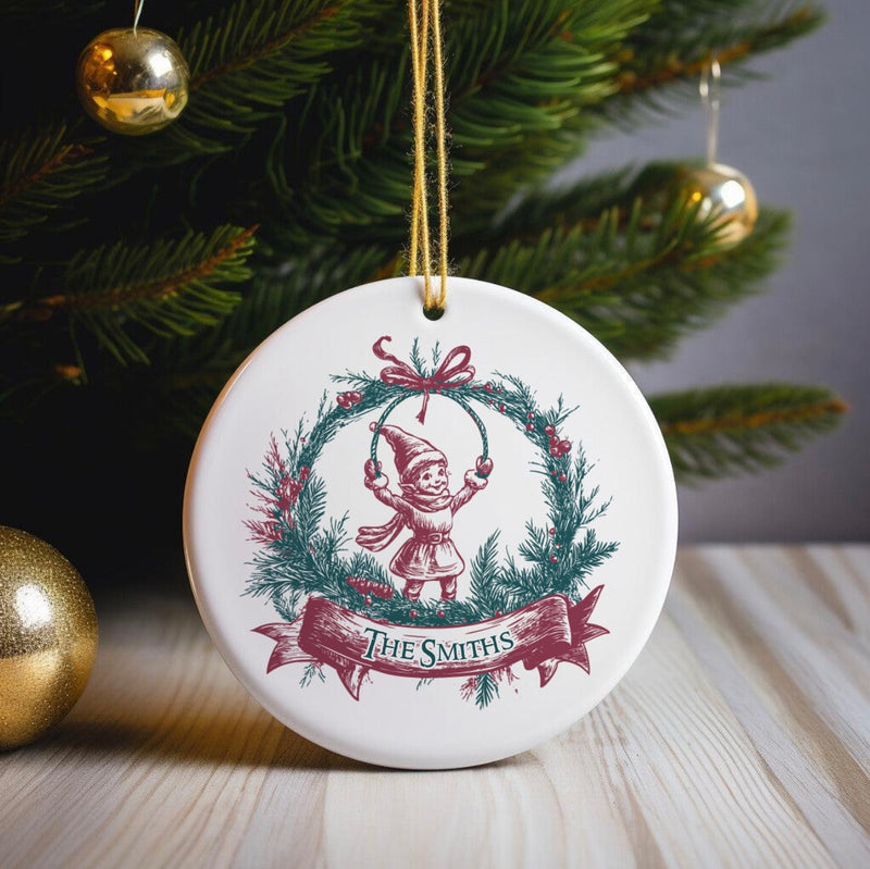 Personalized Vintage Christmas Ornament
