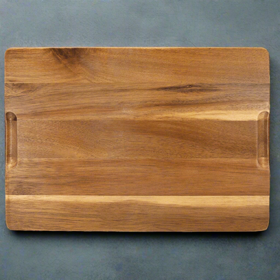 Personalized Acacia Wood/Slate Cutting Board - - Lazerworx