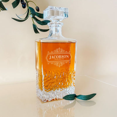 Personalized Kinsale Decanter - Floral Designs