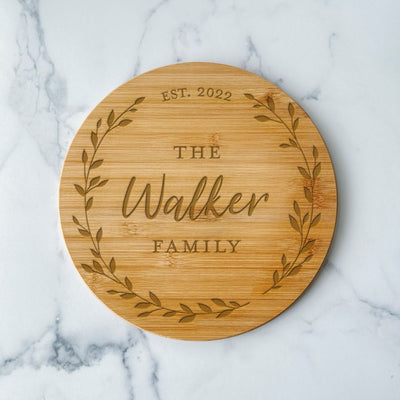 Personalized Bamboo Lazy Susan