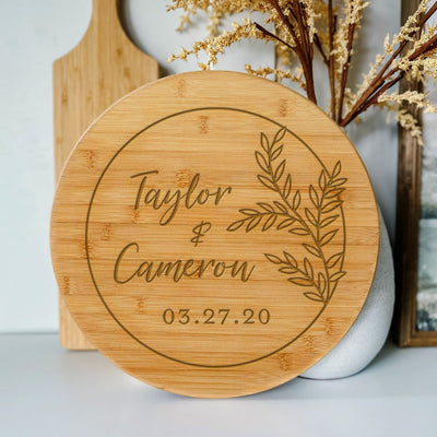Personalized Bamboo Lazy Susan