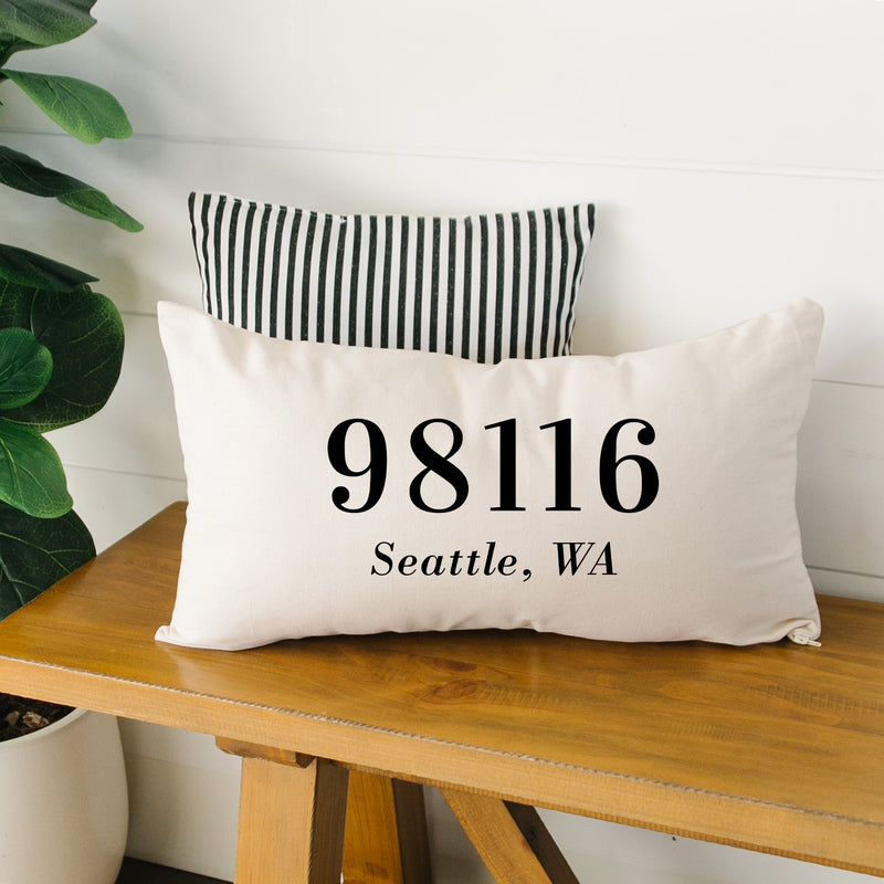 Personalized Lumbar Throw Pillow Covers - Farmhouse Style