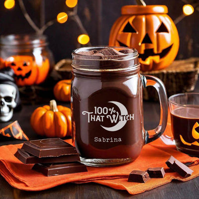 Personalized Hocus Pocus Mason Jar Mugs -  - Lazerworx