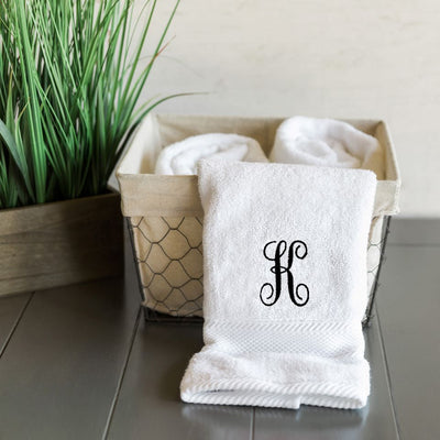 Personalized Luxurious Monogrammed Hand Towels