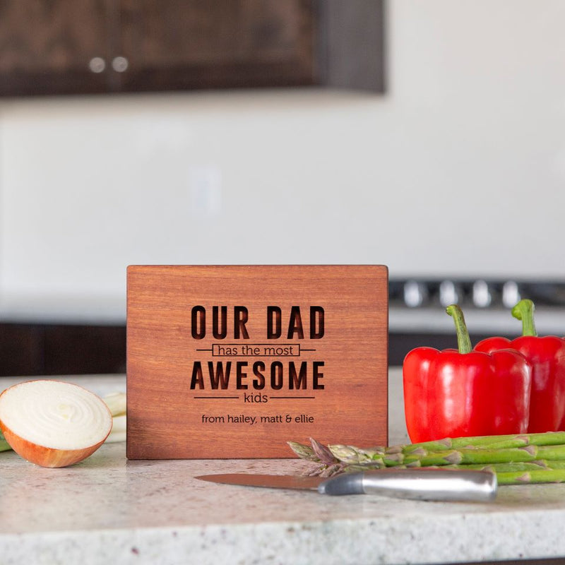 Personalized Mahogany Cutting Boards for Dad