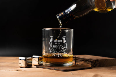 Custom Lowball Whiskey Glasses - Western Designs