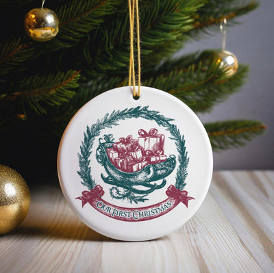 Personalized Vintage Christmas Ornament