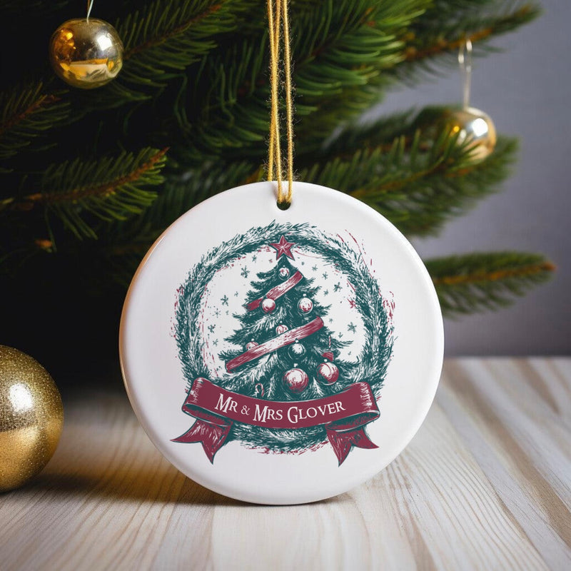 Personalized Vintage Christmas Ornament