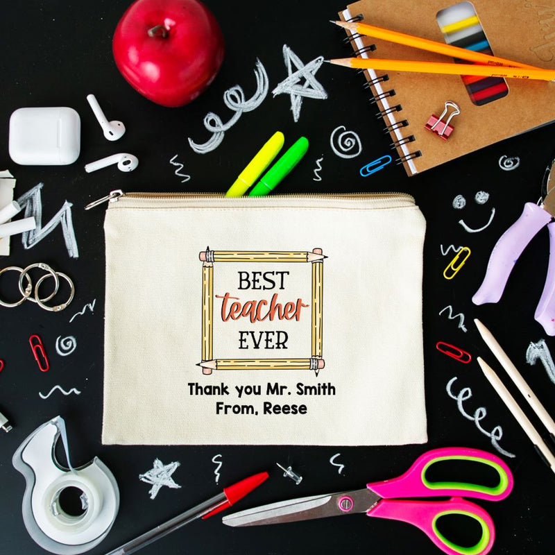 Personalized Teacher Pencil Bag